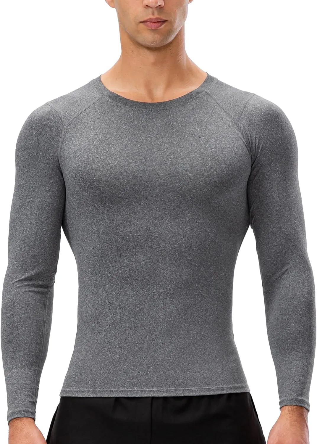 Men's Compression Shirts Long Sleeve Sport Workout T-Shirt Running Cool Dry Tops Active Baselayer Undershirts