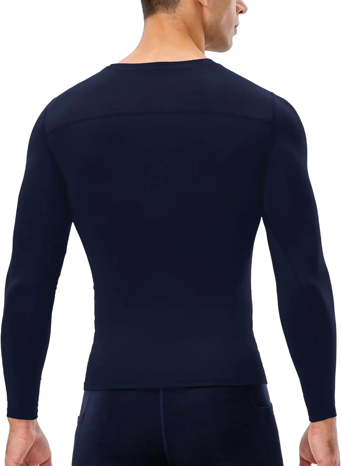 Men's Compression Shirts Long Sleeve Sport Workout T-Shirt Running Cool Dry Tops Active Baselayer Undershirts