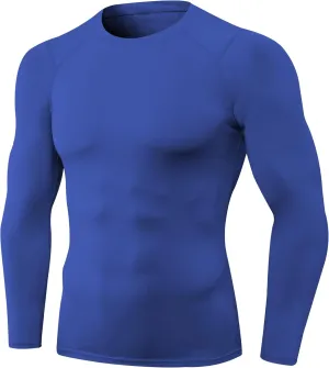 Men's Compression Shirts Long Sleeve Sport Workout T-Shirt Running Cool Dry Tops Active Baselayer Undershirts