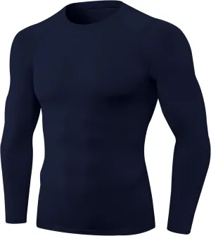 Men's Compression Shirts Long Sleeve Sport Workout T-Shirt Running Cool Dry Tops Active Baselayer Undershirts