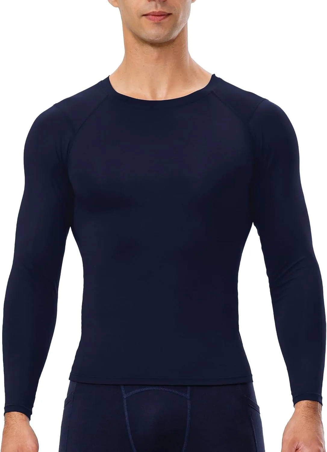 Men's Compression Shirts Long Sleeve Sport Workout T-Shirt Running Cool Dry Tops Active Baselayer Undershirts