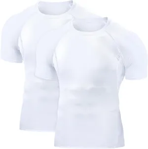 Men's Compression Shirts Workout Sports Short Sleeve Running Tops Cool Dry Tight T-Shirt Baselayer Gym Undershirts