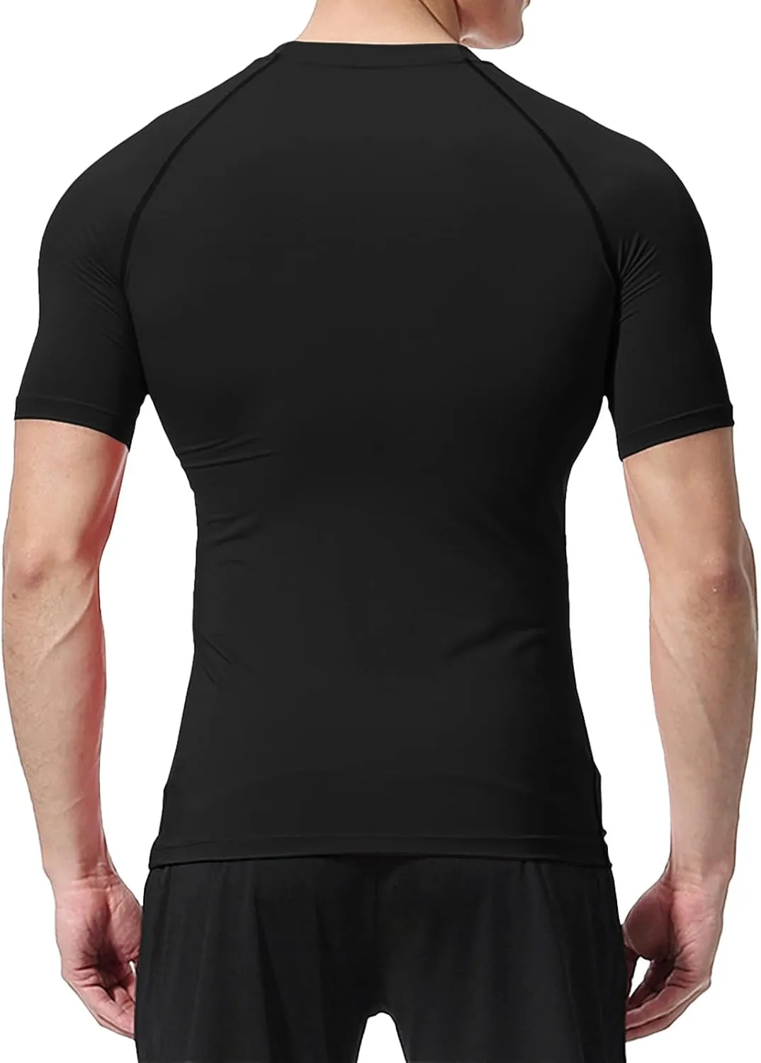 Men's Compression Shirts Workout Sports Short Sleeve Running Tops Cool Dry Tight T-Shirt Baselayer Gym Undershirts