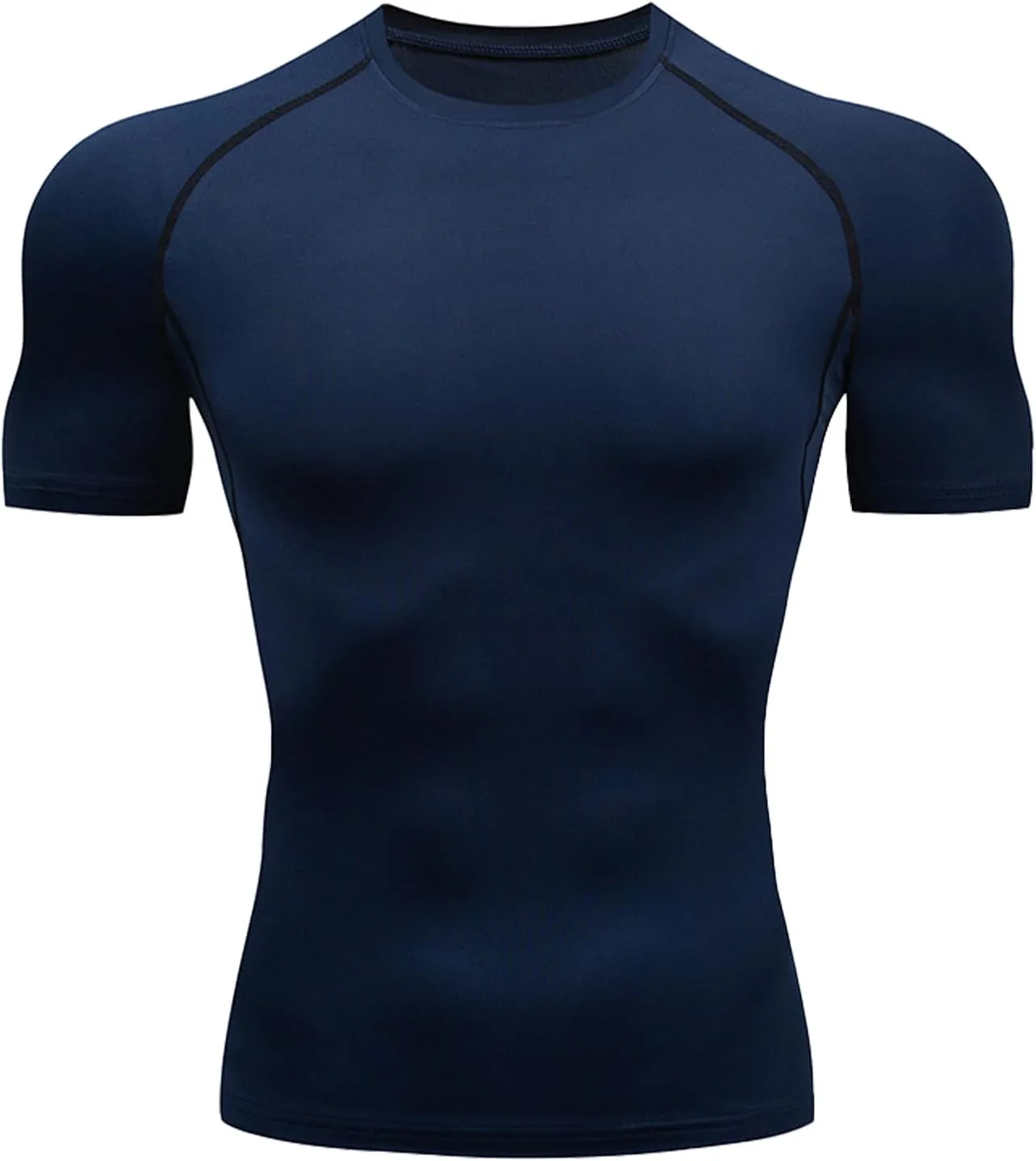 Men's Compression Shirts Workout Sports Short Sleeve Running Tops Cool Dry Tight T-Shirt Baselayer Gym Undershirts