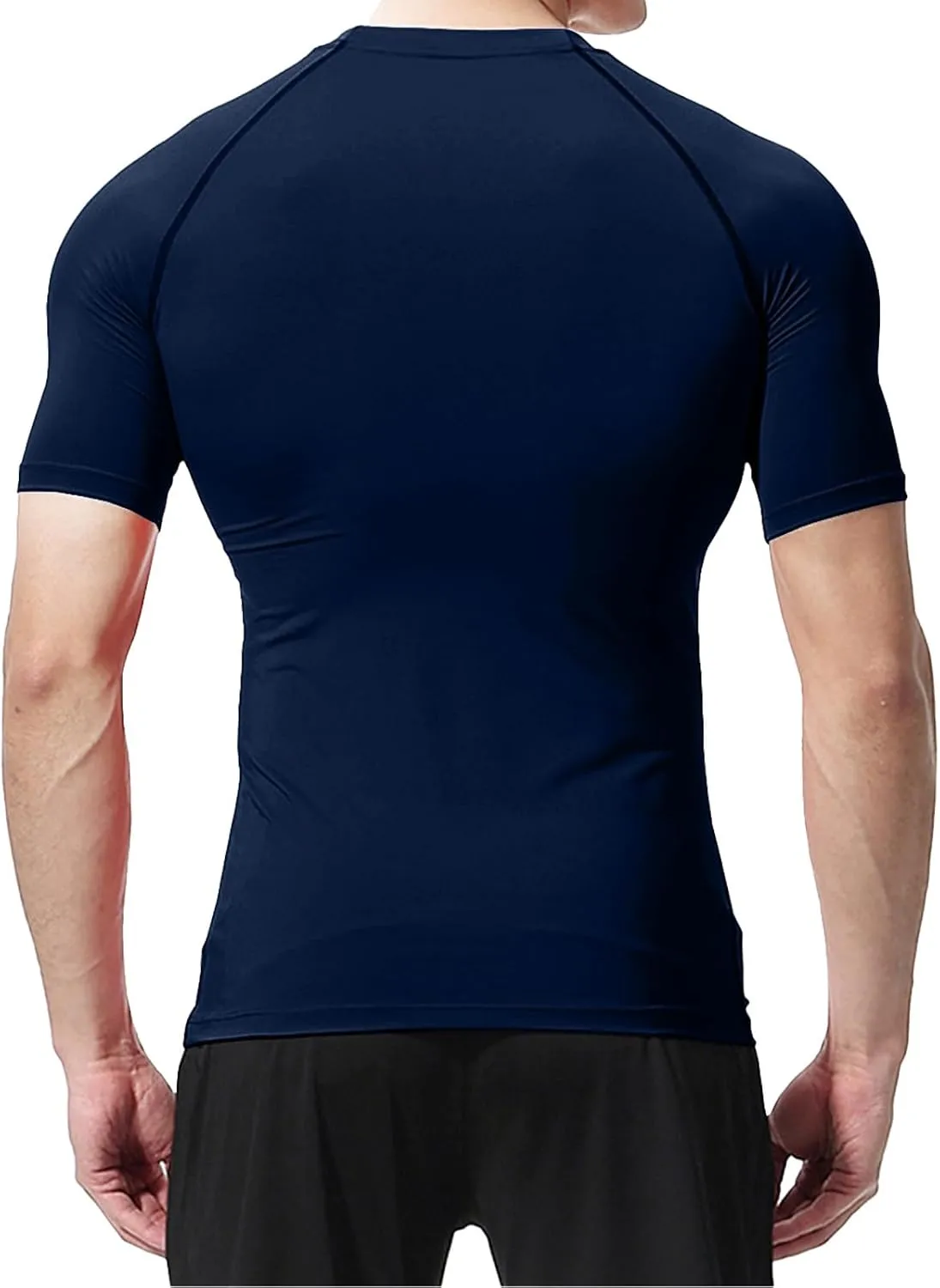 Men's Compression Shirts Workout Sports Short Sleeve Running Tops Cool Dry Tight T-Shirt Baselayer Gym Undershirts