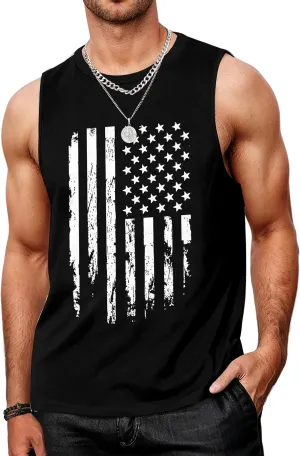 Mens Graphic Tank Tops Workout Sleeveless Shirts Hawaiian Palm Tree Vacation Tanks for Men Summer Beach T-Shirt