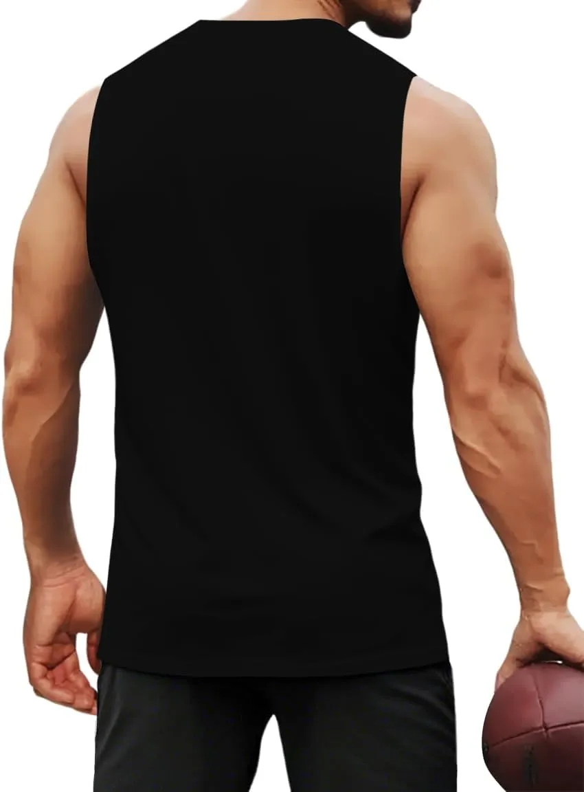 Mens Graphic Tank Tops Workout Sleeveless Shirts Hawaiian Palm Tree Vacation Tanks for Men Summer Beach T-Shirt
