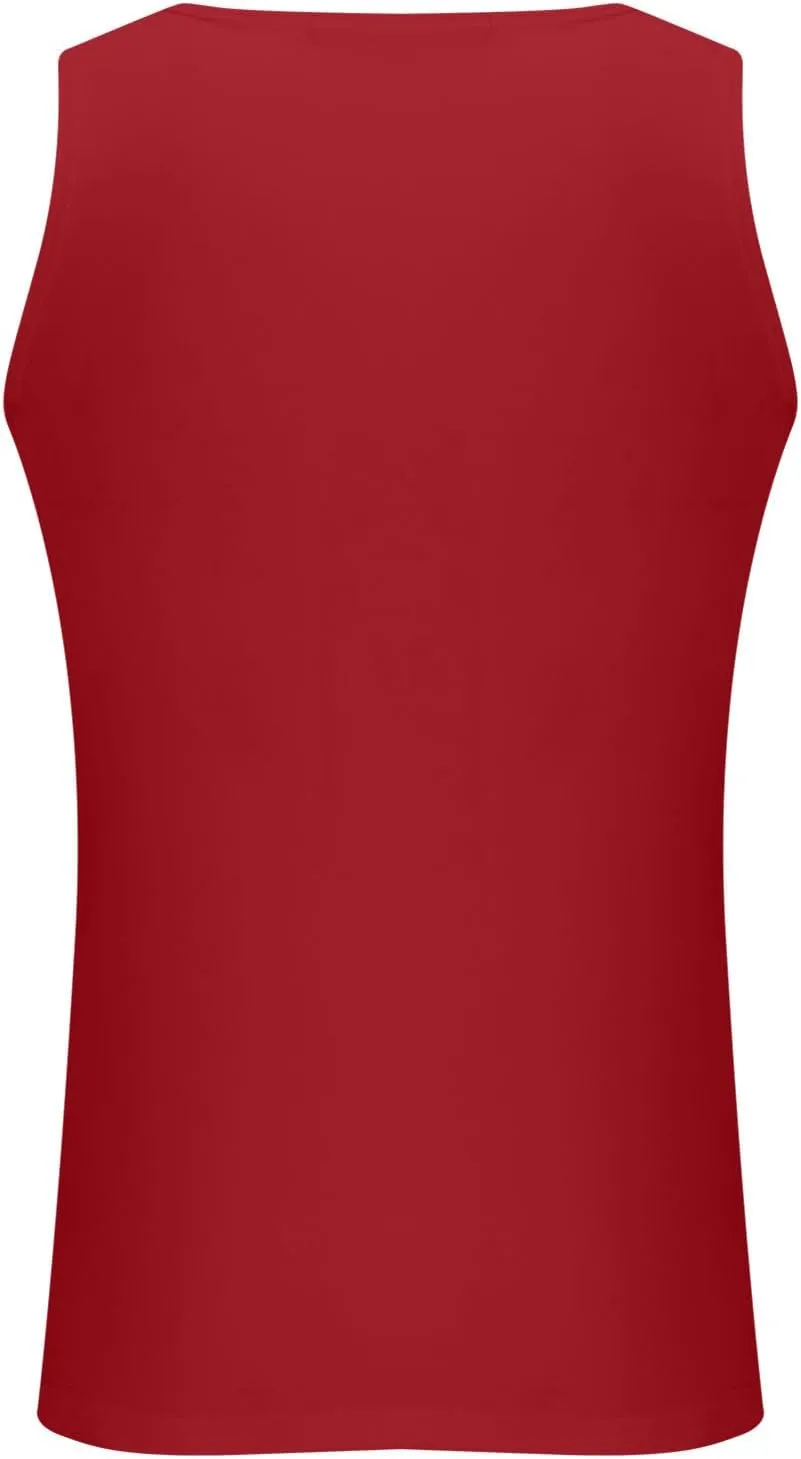 Men's Sleeveless Muscle Swim Shirt Summer Quick Dry Slim Rash Guard Swimwear Casual Gym Workout Training Tank Tops