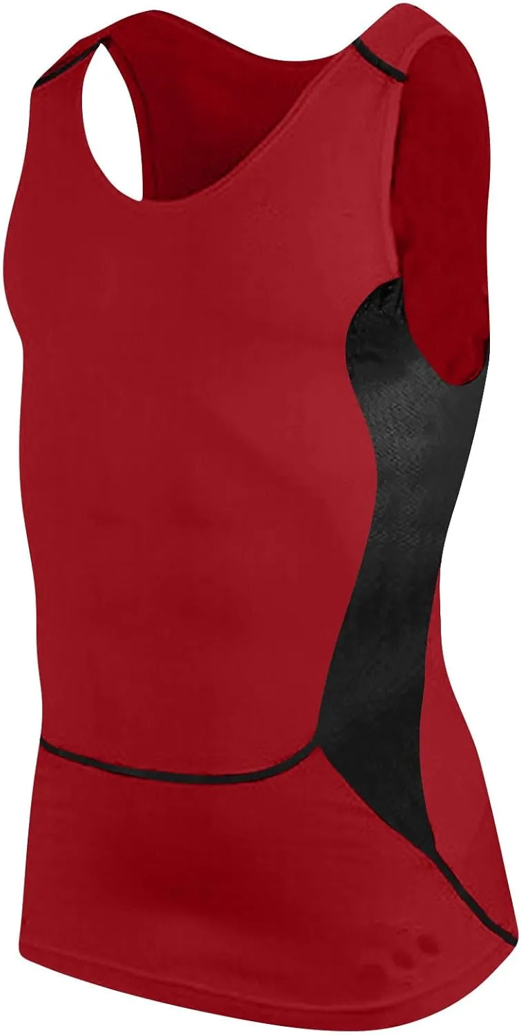 Men's Sleeveless Muscle Swim Shirt Summer Quick Dry Slim Rash Guard Swimwear Casual Gym Workout Training Tank Tops