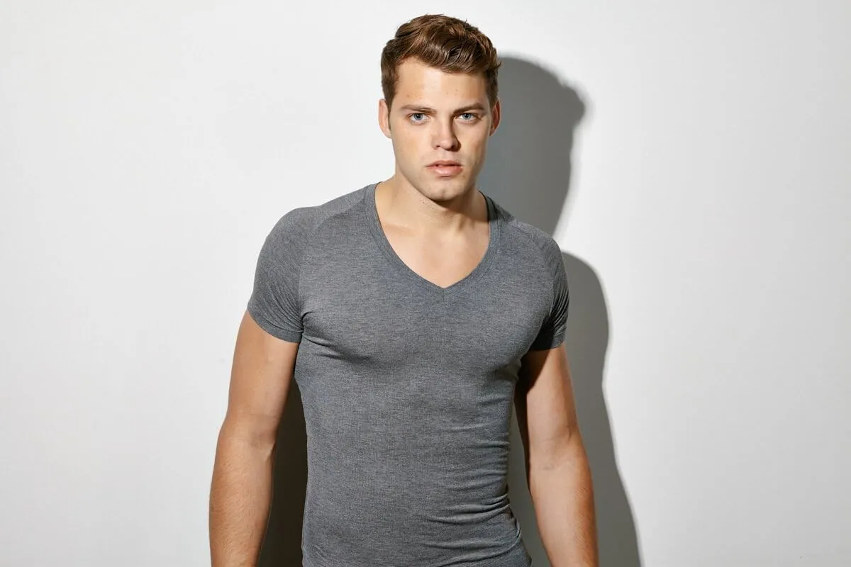 Mr. Davis Comfort Fit Premium Bamboo Viscose Tailored Cut Stylish V Neck Men's Undershirt