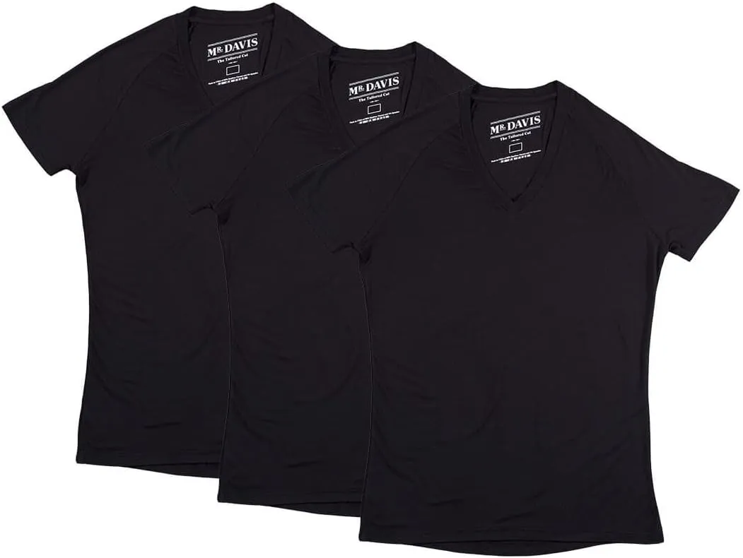 Mr. Davis Comfort Fit Premium Bamboo Viscose Tailored Cut Stylish V Neck Men's Undershirt