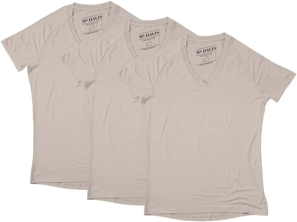 Mr. Davis Comfort Fit Premium Bamboo Viscose Tailored Cut Stylish V Neck Men's Undershirt