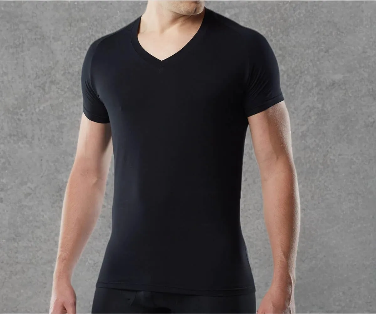 Mr. Davis Comfort Fit Premium Bamboo Viscose Tailored Cut Stylish V Neck Men's Undershirt