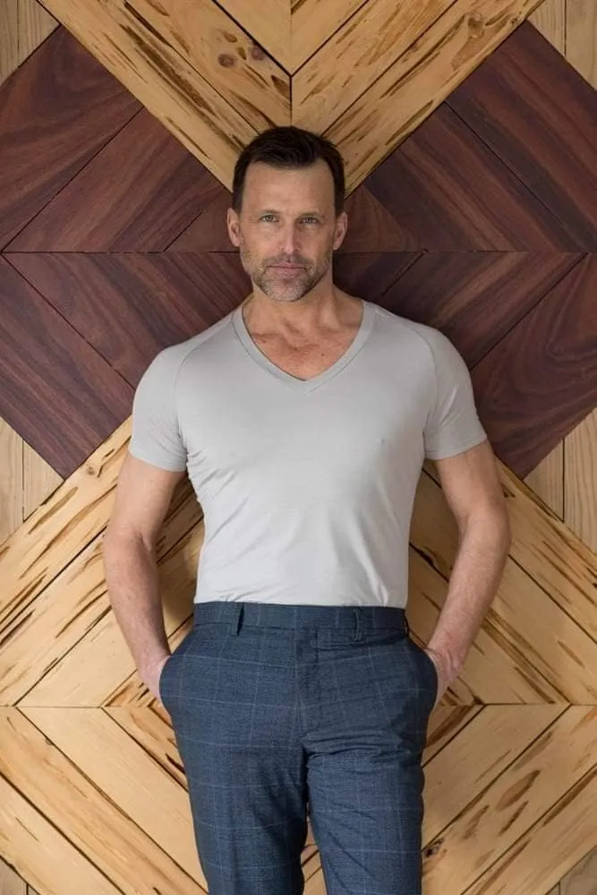 Mr. Davis Comfort Fit Premium Bamboo Viscose Tailored Cut Stylish V Neck Men's Undershirt