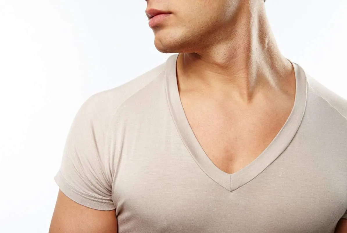 Mr. Davis Comfort Fit Premium Bamboo Viscose Tailored Cut Stylish V Neck Men's Undershirt