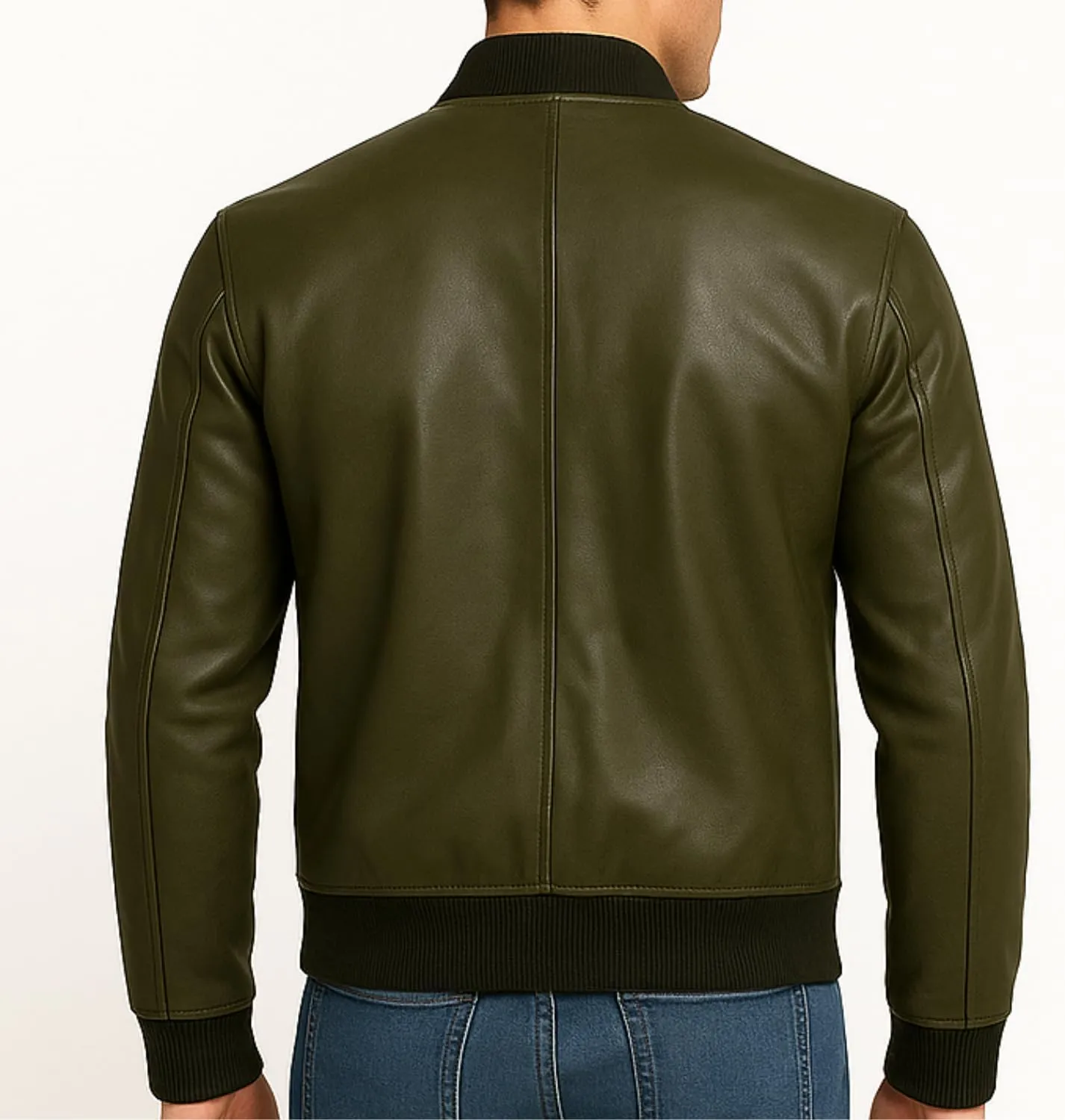 Premium Lambskin Leather Bomber Jacket for Men & Women  Trendy, Lightweight, Soft Real Leather with Relaxed Fit  All Season