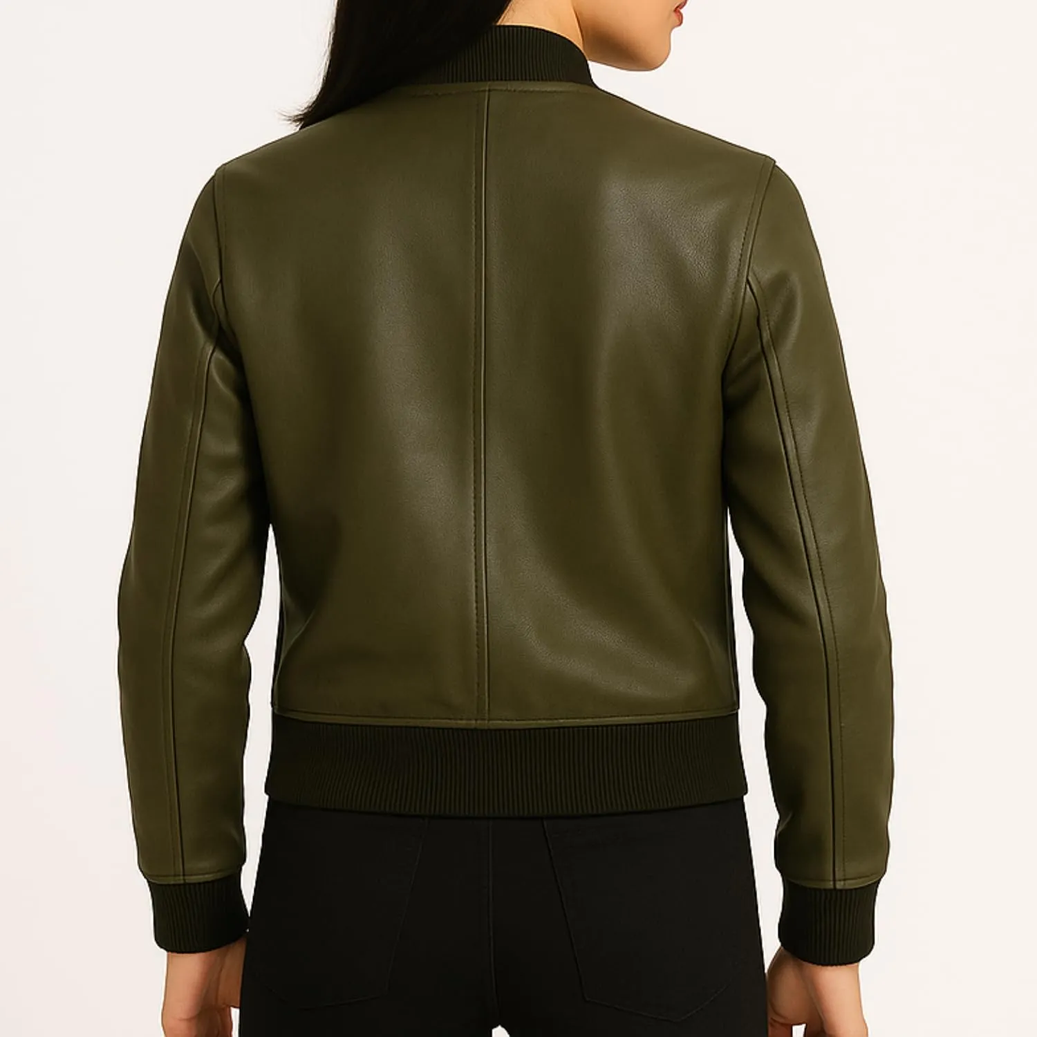 Premium Lambskin Leather Bomber Jacket for Men & Women  Trendy, Lightweight, Soft Real Leather with Relaxed Fit  All Season