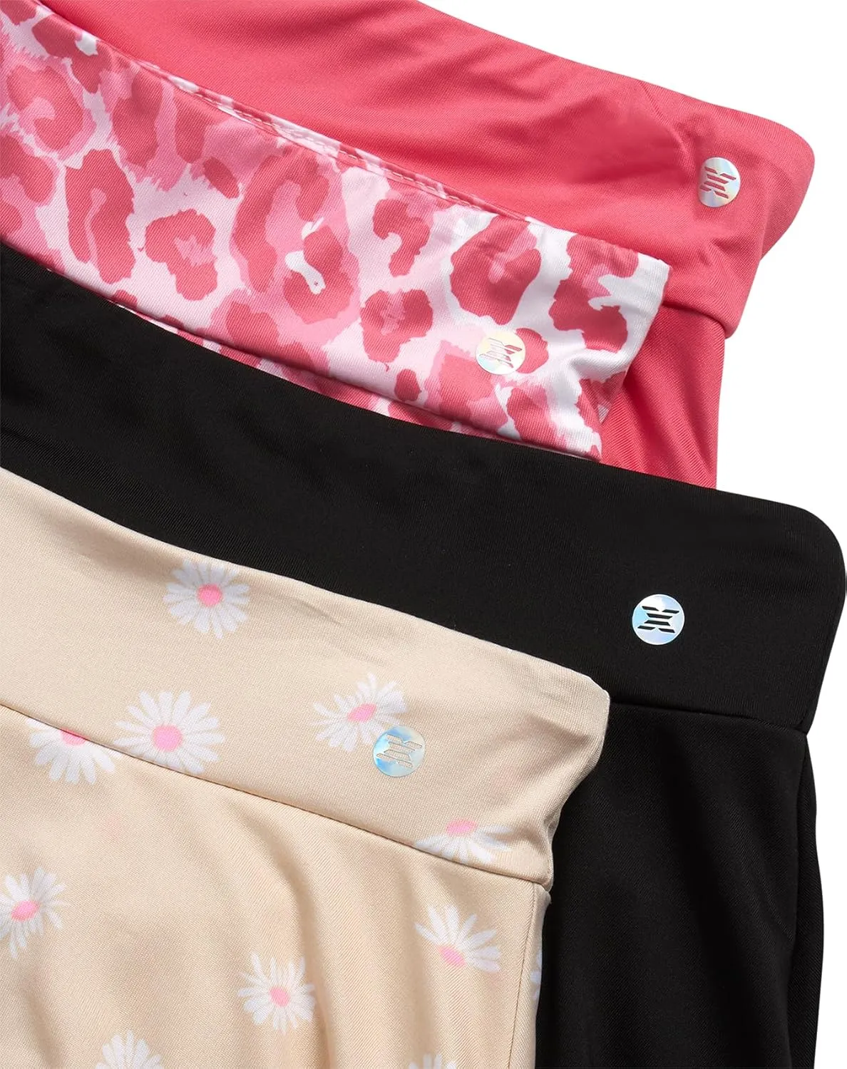 RBX Skorts for Girls - 4 Pack Pleated Athletic Tennis Skirts with Built-in Bike Shorts - Golf Outfits, School Uniform (7-16)