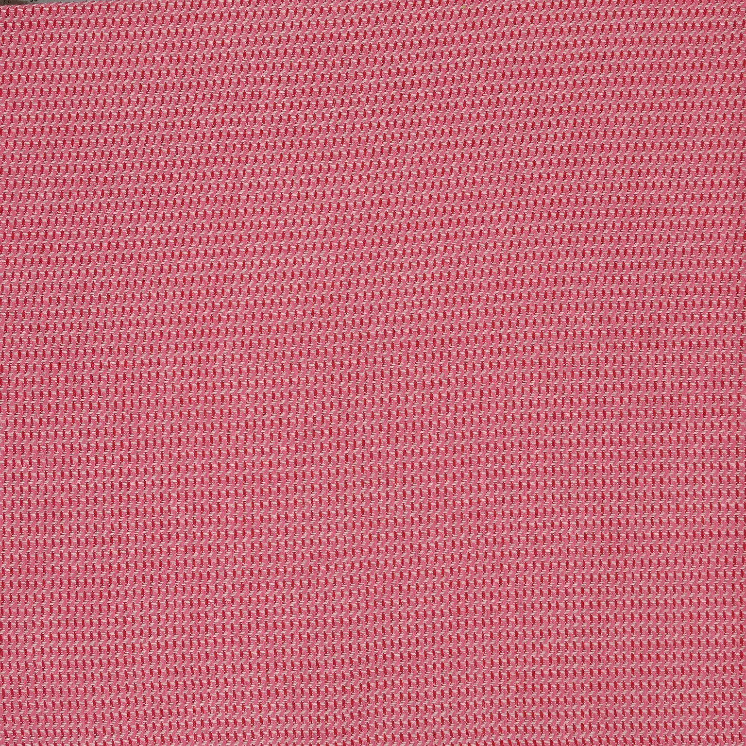 Red and Pink Abstract Texture Threaded Tweed Boucle