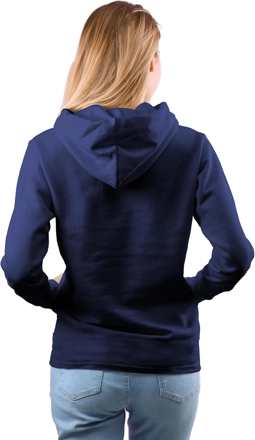 Sexy Basics Women's French Terry Fleece Full-Zip Hoodie | All Season Cotton Knit Jacket | Multi Packs & Colors