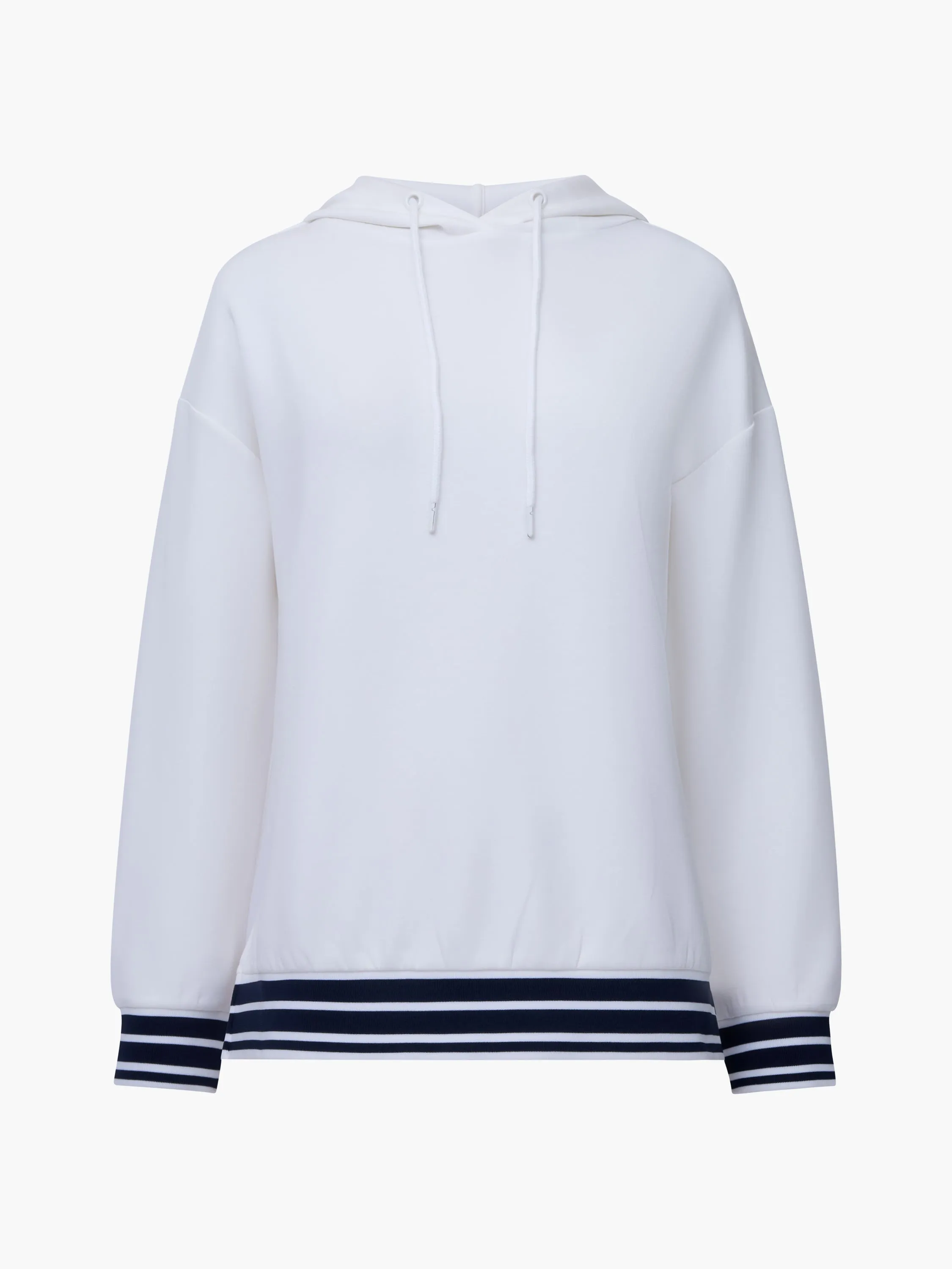 Striped Trim Pullover Hoodie