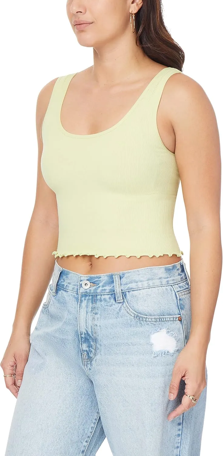 WallFlower Women's Insta Smooth Seamless Tank Tops 3-Pack (Standard and Plus)