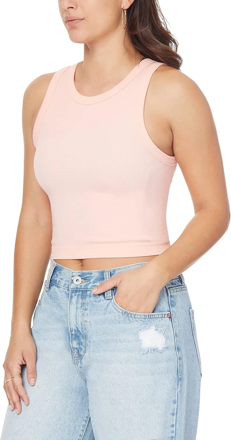 WallFlower Women's Insta Smooth Seamless Tank Tops 3-Pack (Standard and Plus)