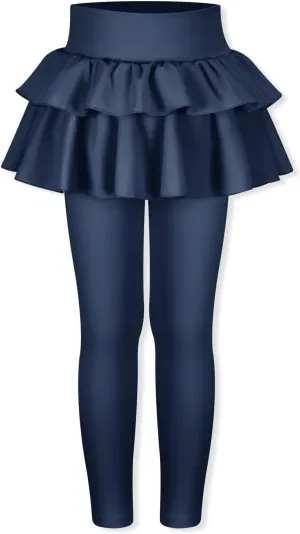 WELAKEN Girls' Skirted Leggings Kid Athletic Stretchy Workout Yoga Pants