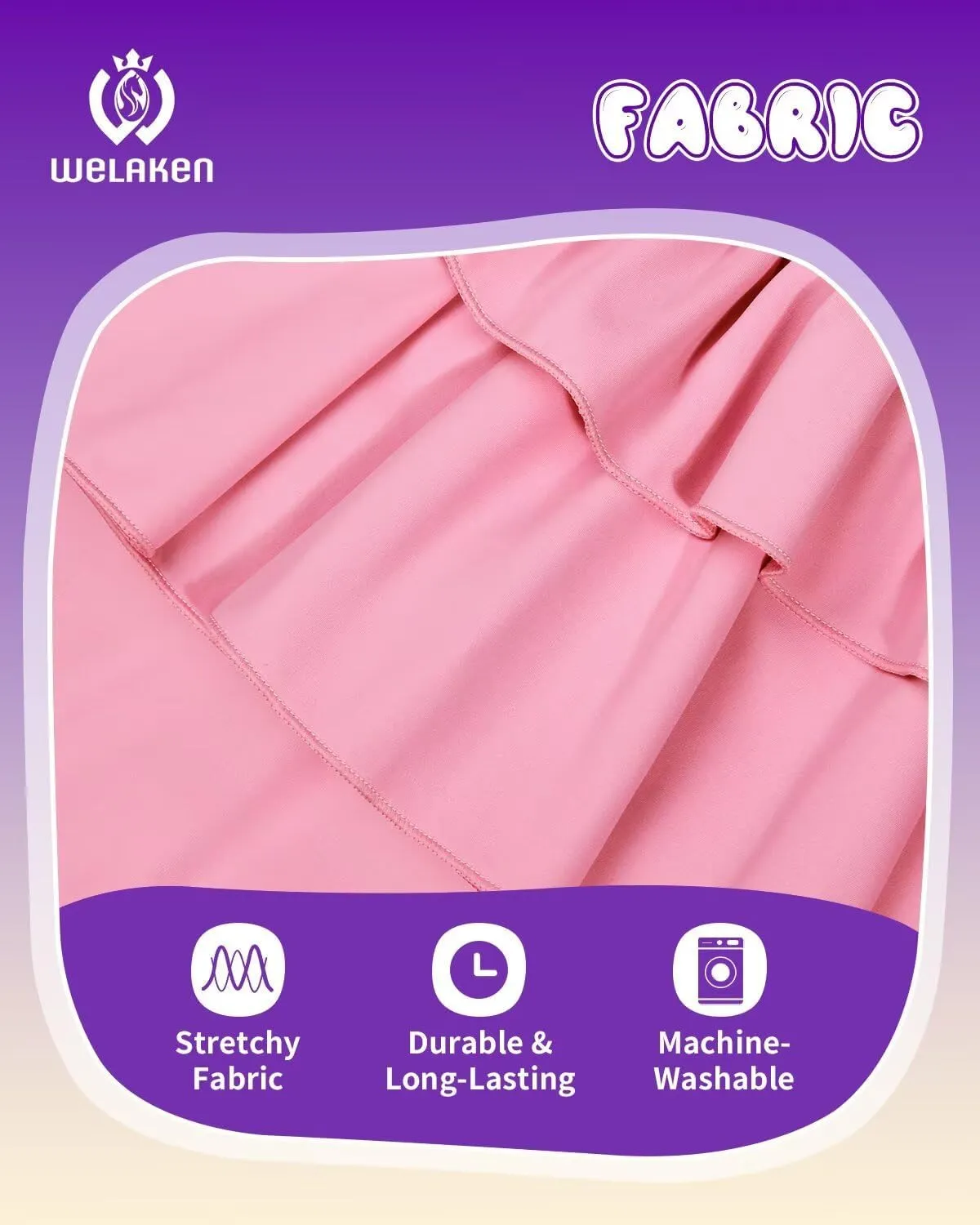 WELAKEN Girls' Skirted Leggings Kid Athletic Stretchy Workout Yoga Pants