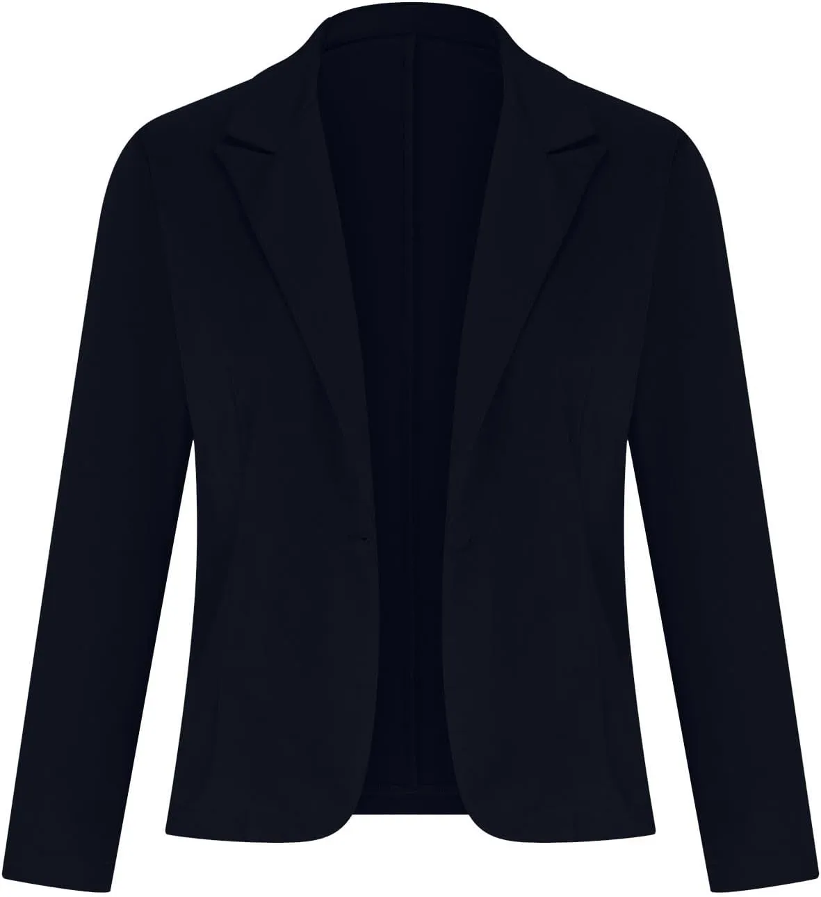 Women Fashion Button Down Blazer Suit Solid Long Sleeve Lapel Cardigan Blazer Business Casual Loose Jacket Coat