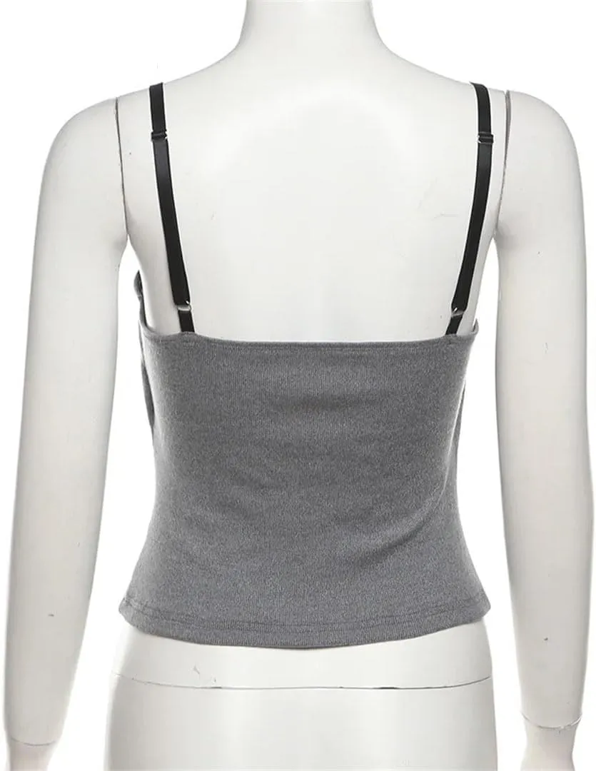 Women's Tight-Fit Sexy Cool Cool Solid Color Camisole Vest
