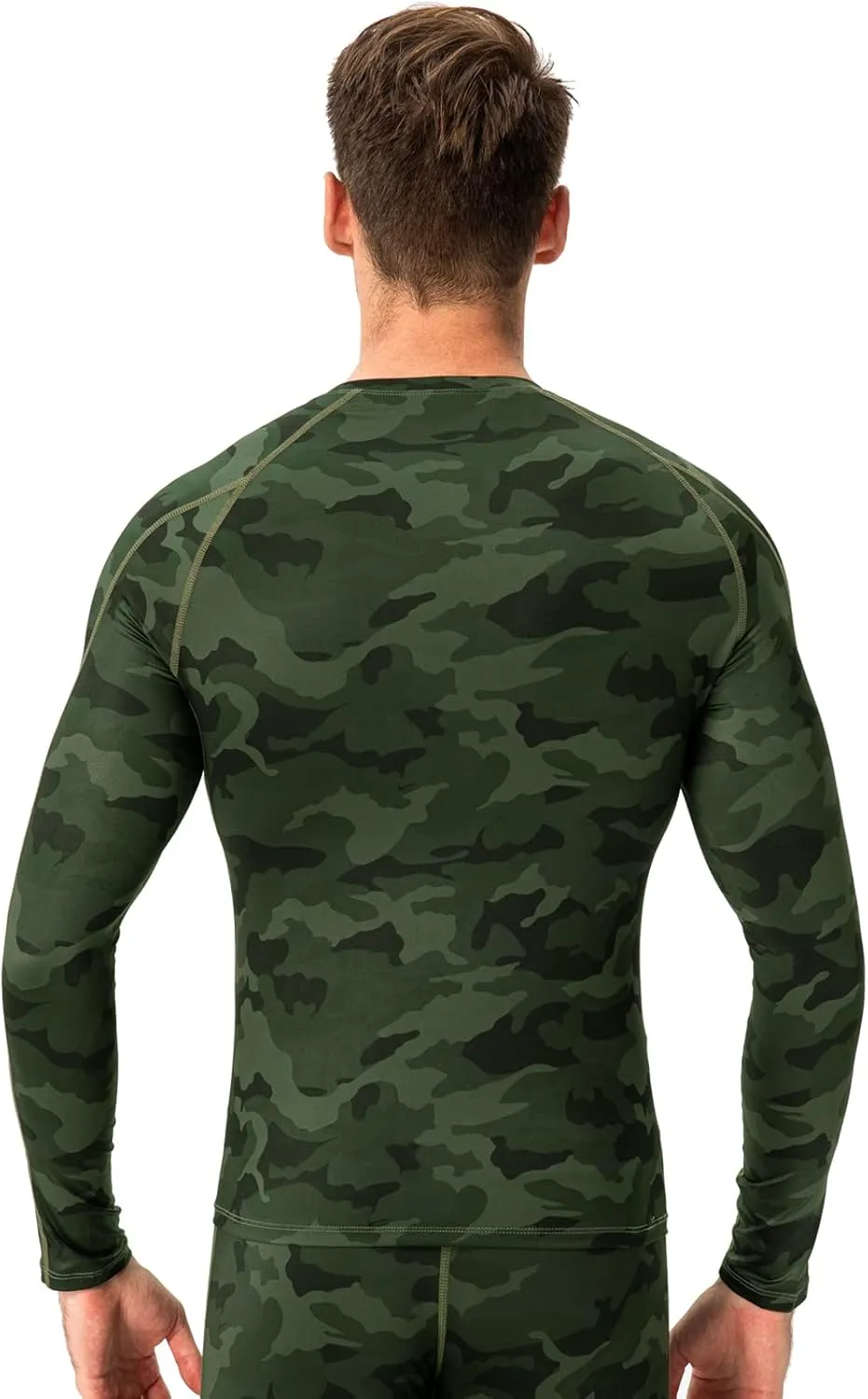 Yuerlian Men's Compression Shirts Long Sleeve Workout Gym T-Shirt Athletic Top Cool Dry Sports Baselayer Undershirts
